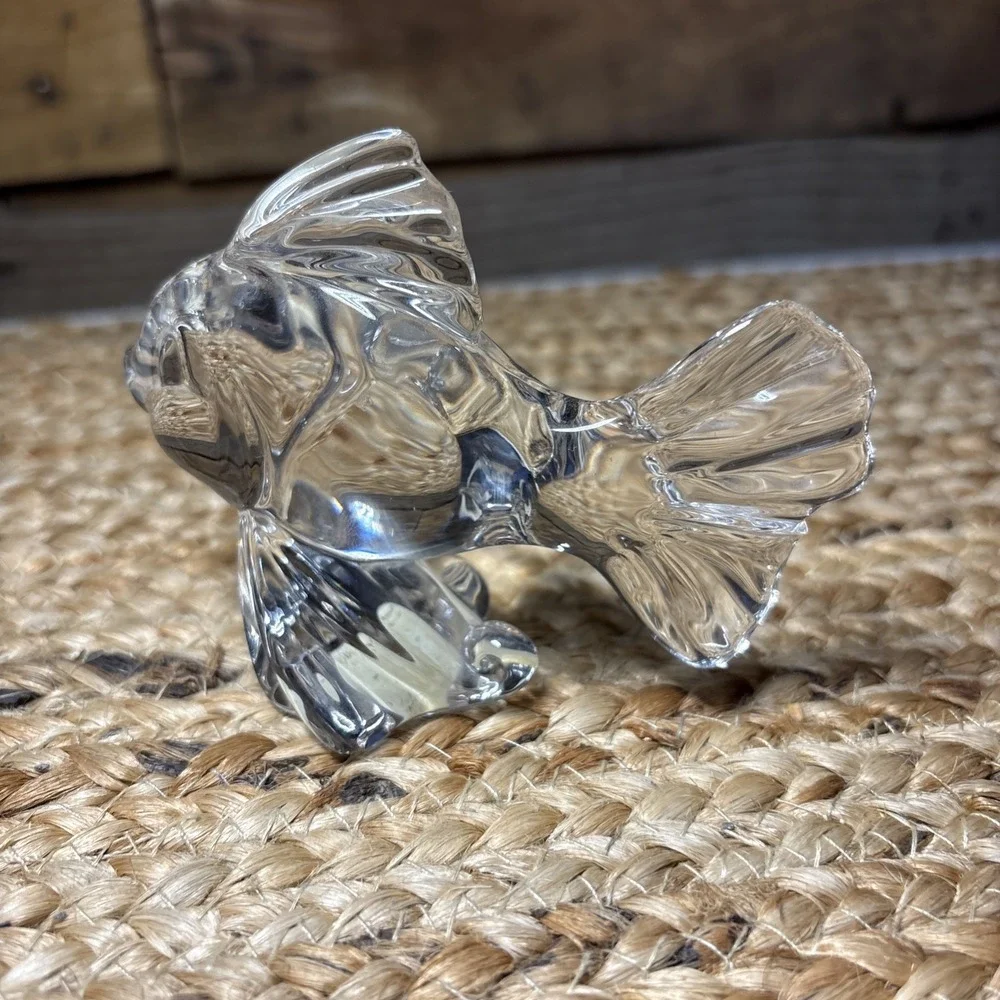 Princess House Pets 24% Lead Crystal Goldfish Figurine Germany